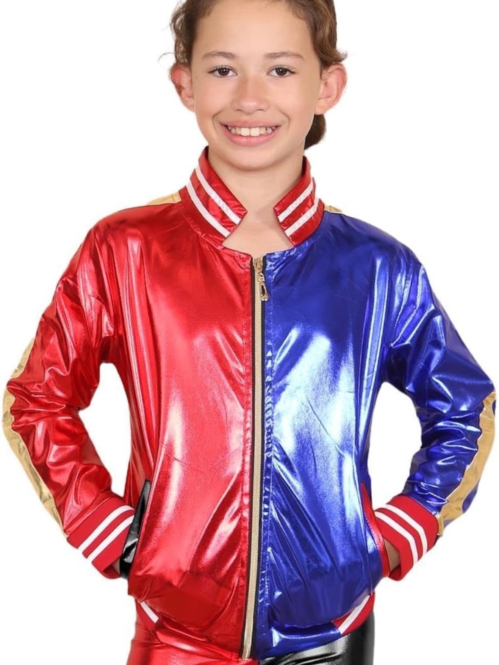 NWOT Harley Quinn Jacket Girls Costume Piece L B36